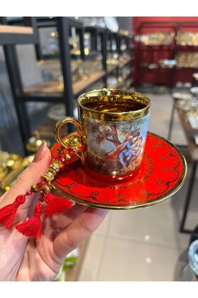 مجموعة من 6 حلقات أكواب ملونة بإبزيم للأكواب