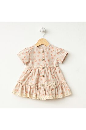 فستان بأزرار مطبوع عليه زهور من Fou Baby