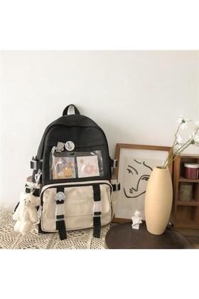 Kawaii المرأة على ظهره حقيبة مدرسية مقاومة للماء للفتيات المراهقات الطالب حقيبة الكتب حقيبة الظهر...