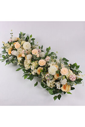 50/100 سنتيمتر DIY بها بنفسك الزفاف زهرة الجدار الديكور ترتيب لوازم الحرير الفاوانيا الورد الاصطناعي فلو...