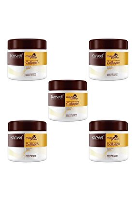 قناع الشعر بالكولاجين من كارسيل وبروتين القمح 500 مل، مجموعة من 5 قطع