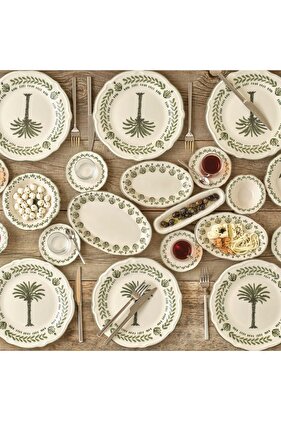 أليس ستونوير - طقم إفطار أخضر لـ 6 أشخاص، 26 قطعة