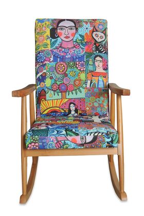 Miskin Naturel-retro Sallanan Ahşap Sandalye,
emzirme,baba,tv,okuma Koltuğu,berjer