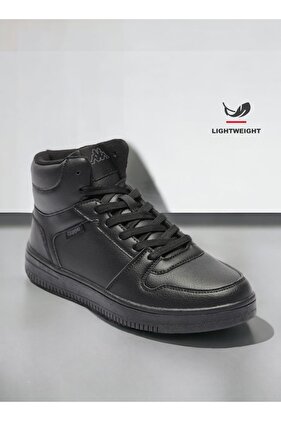 Women's Solid High-Top Lightweight Sneakers with Lace-Up Closure
