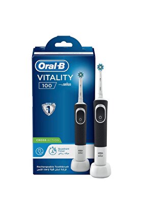Rechargable T.b Cross Action-11676 --- اورال بي فرشاة اسنان اعادة شحن بمؤقت رباعي