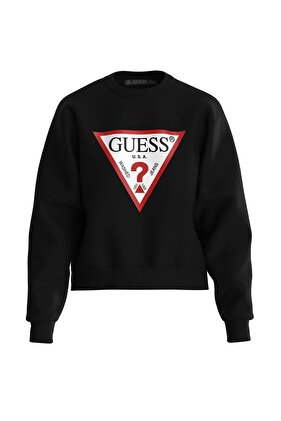 سويت شيرت نسائي أسود من القطن بشعار العلامة التجارية مناسب للاستخدام اليومي W2YQ16KBA10-JBLK