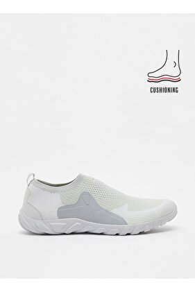 Textured Slip-On Walking Shoes with Cushioning