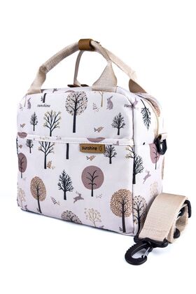 Tree Pattern Thermal Heat Insulation Supplementary Food Food Carrying Nutrition Shoulder Bag