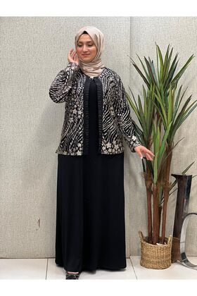 فستان مع سترة جبر مزدوجة