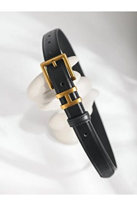 حزام نسائي بإبزيم ذهبي - للسراويل والقمصان والسترات