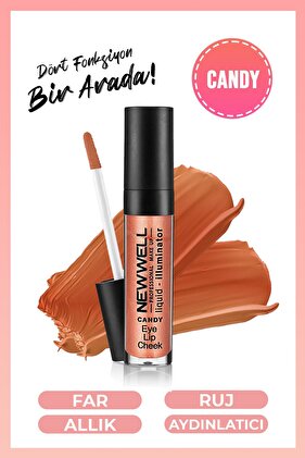 Lıquıd Illumınator Aydınlatıcı Allık 3 In 1 Candy