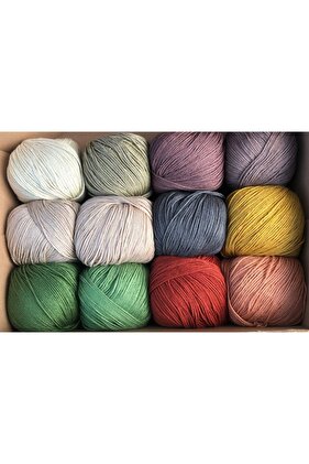 أميجورومي قطن للأطفال، خيط للحياكة اليدوية، 12 قطعة، غزل تاكا (مجموعة 9)