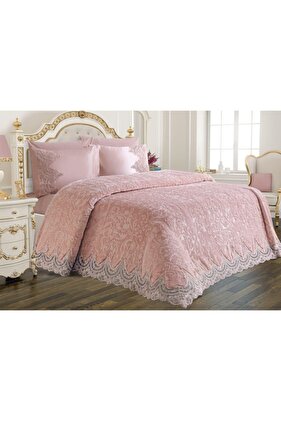 مجموعة بطانية الدانتيل الفرنسي