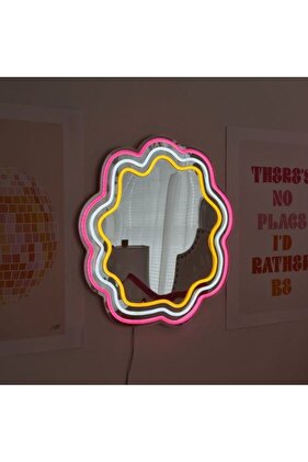 Neon led ışıklı pleksi ayna
