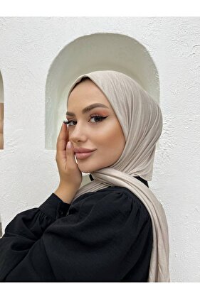 Combed Cotton Shawl Beige 0001