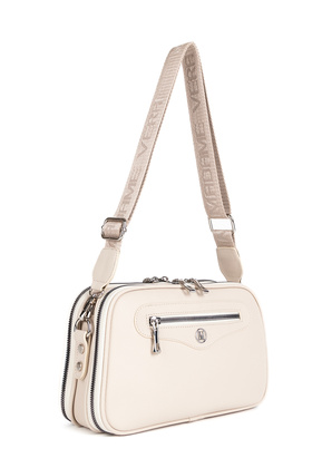 Çapraz Askılı Kadın Omuz Çantası Madame Vera Mv070 Bej