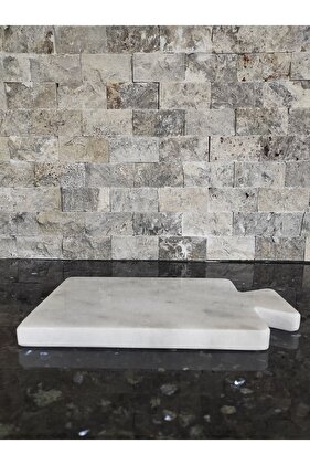Beyaz Mermer Kesme Tahtası & Sunum Tabağı ( Zeybekmarblehome)