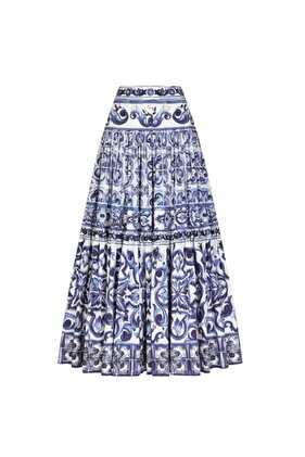 تنورة صيفية نسائية منقوشة مستوردة