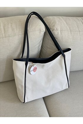 حقيبة نسائية كبيرة الحجم من الجلد الناعم