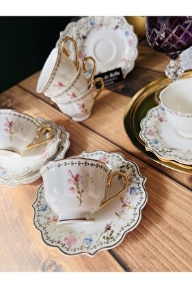 فنجان قهوة صيني للربيع مكون من 6 أشخاص