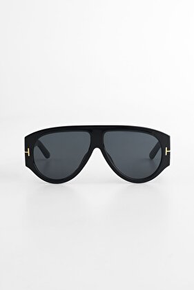 Tdate Büyük Tasarım Güneş Gözlüğü - Siyah