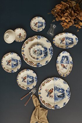 Leland Birdy 26 Parça 6 Kişilik Kahvaltı/servis Takımı