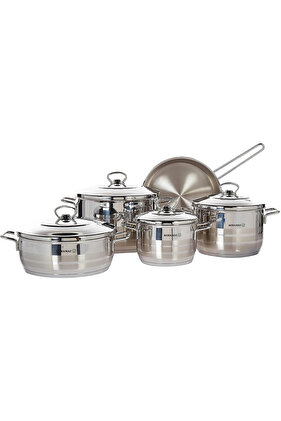 Astra Cookware Set 9 Pcs 6x10cm - 20x12cm - 24x14cm - 24x8cm - 24x6cm