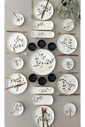 طقم إفطار مكون من 23 قطعة من طراز Eylül يتسع لـ 6 أشخاص