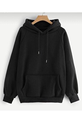 للجنسين عادي أسود مقنعين البلوز