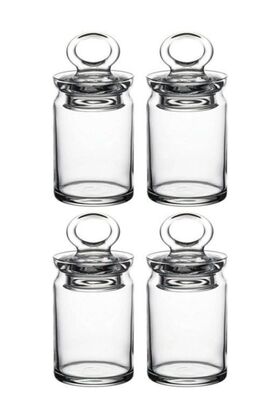 95104 Kitchen Glass Jar Spice Shaker 4 Pieces 240 Cc 042oa