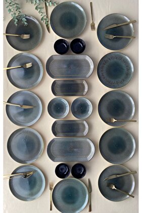 Green Gold 12-Piece 22 Piece Breakfast Set