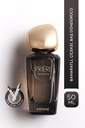 Priére Edp Kadın Parfüm 50ml | Baharatlı Ve Çiçeksi | Erik, Karanfil, Gül, Şeftali, Vanilya, Amber