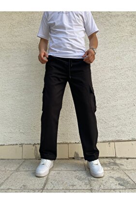 بنطلون جبردين - مقاس فضفاض وجيب كارجو