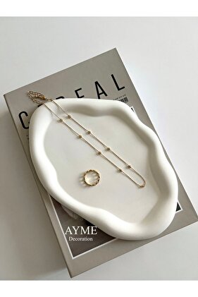 Cloud Look Decorative Plate