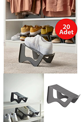 20'li Tekli Ayakkabı Rampası Ayakkabı Düzenleyici Dolap Içi Organizer