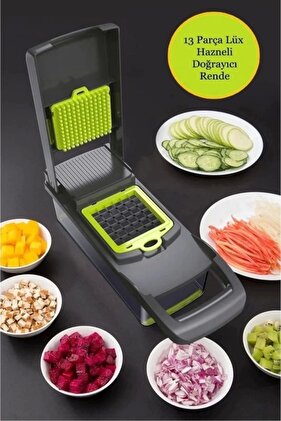 قطاعة تقطيع الخضروات 13 قطعة مع وعاء