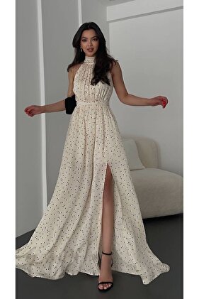 فستان Puana - رقبة رسن وتفاصيل فتحة