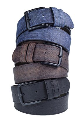 Men's Belt (3 Pieces) Jeans and Canvas Trouser Belt
