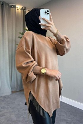 Трикотаж с половин верига, пуловер Suggun с кафе и мляко