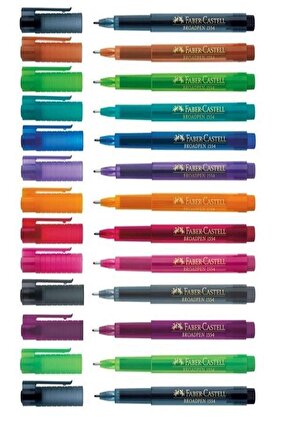 مجموعة أقلام برأس لباد 0.8 مم من برودبن 1554، مجموعة من 10 أقلام