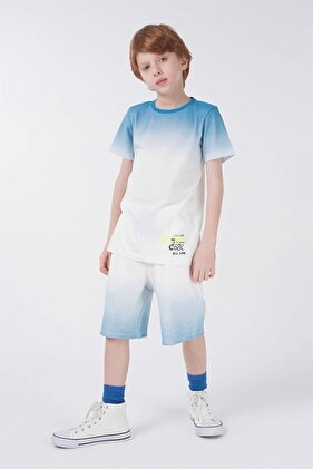 Printed Boy's T-shirt-shorts Set