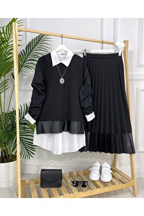 بدلة تنورة مطوية Bien1105