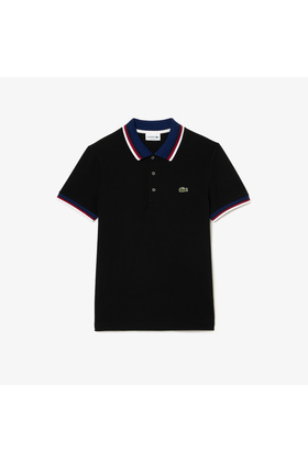 تيشيرت رجالي بياقة بولو باللون الأسود