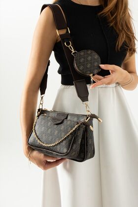 مجموعة حقائب كروس بودي من أسي كوفي مع حقيبة يد وحقيبة كتف ومحفظة بتفاصيل مميزة