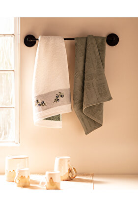 مجموعة مناشف المطبخ الزيتونية - أنيقة ومفيدة