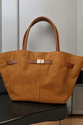 Suede Nubuck Faux Leather Magnet Closure Cross Strap Women's Hand and Shoulder Bag Lucia Taba