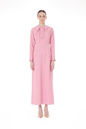 Double Collar Dress Pink