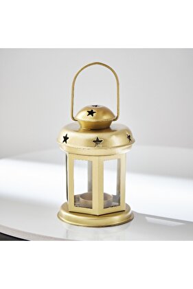 Splendid Metal Decorative Lantern - 10x10x14 cm