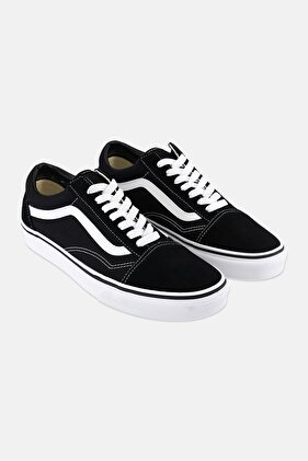 Women Old Skool Lace Up Skate Shoes, Black