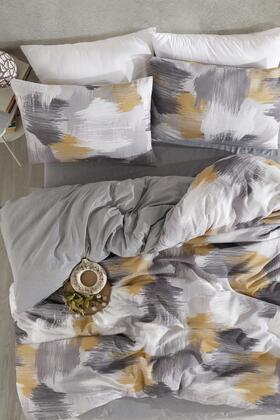 طقم غطاء لحاف ووسادة مزدوج من القطن - بدون أربطة